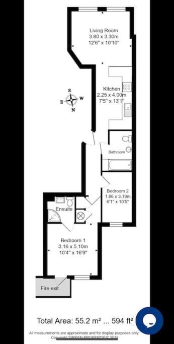 Sea View - 2 Bedroom - West Pier - Brighton Beach 외부 사진
